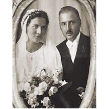 Wedding photo of Georg Hipp Senior and Anny Metzner
