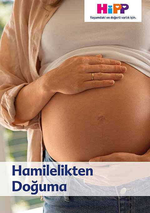 İndirilebilir PDF kılavuzu “Hamilelikten Doğuma”nın kapağı