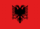 The flag of Albania