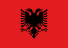 The flag of Albania