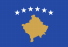 The flag of Kosovo