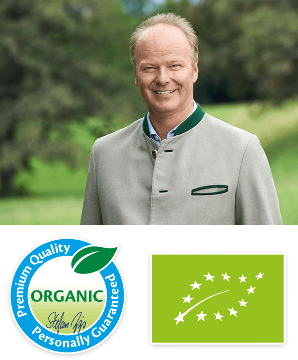 Stefan HiPP, the HiPP Organic Seal & the EU Organic logo